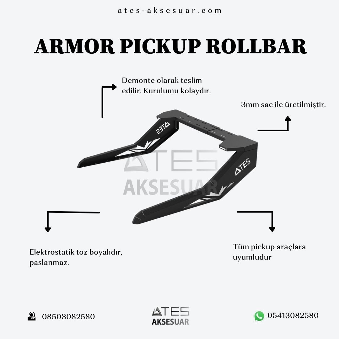 2.jpg Pickup Rollbar - ARMOR Serisi - Görsel 1