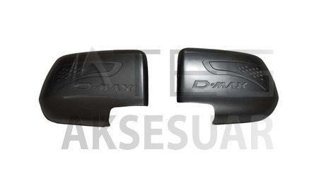 57b8bfbcc5cf0e0c66164a61c60de51e.jpg ISUZU D-MAX 2012-2017 AYNA KAPAĞI SİYAH LOGOLU - Görsel 1