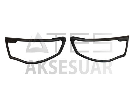 8417a1e6d15b3513ba6abf55e3f2d3cb.jpg MITSUBISHI L200 2008-2011 FAR ÇERÇEVE KAPLAMA SIYAH - Görsel 1