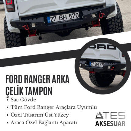 Toyota Hilux Arka Çelik Tampon