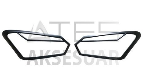 c80b9e608663bd6093b0c640333d86c3.jpg ISUZU D-MAX 2018+ FAR ÇERÇEVESİ KAPLAMA SİYAH SİNYAL ÇİZGİLİ - Görsel 1