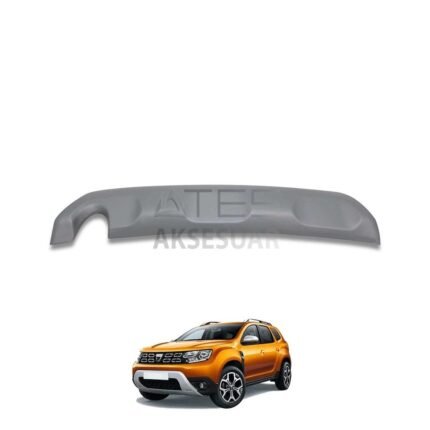 Dacia Duster Arka Koruma Difüzör Mat Gri 2018 ve Üzeri