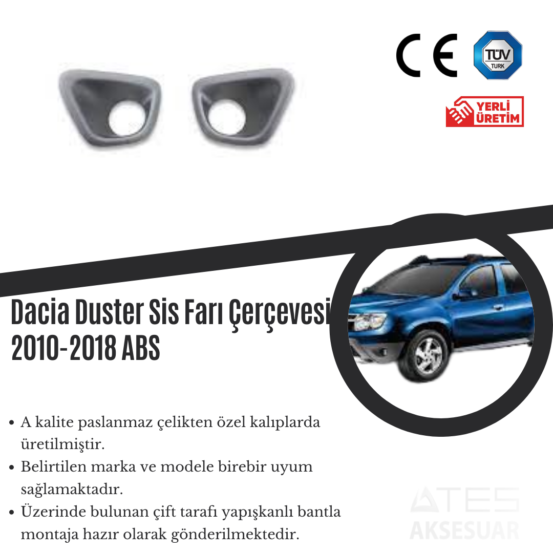 dacia-duster-sis-fari-cercevesi-2010-2018-abs-atesaksesuar.png Dacia Duster 2010-2018 Sis Farı Çerçevesi ABS Krom - Görsel 1