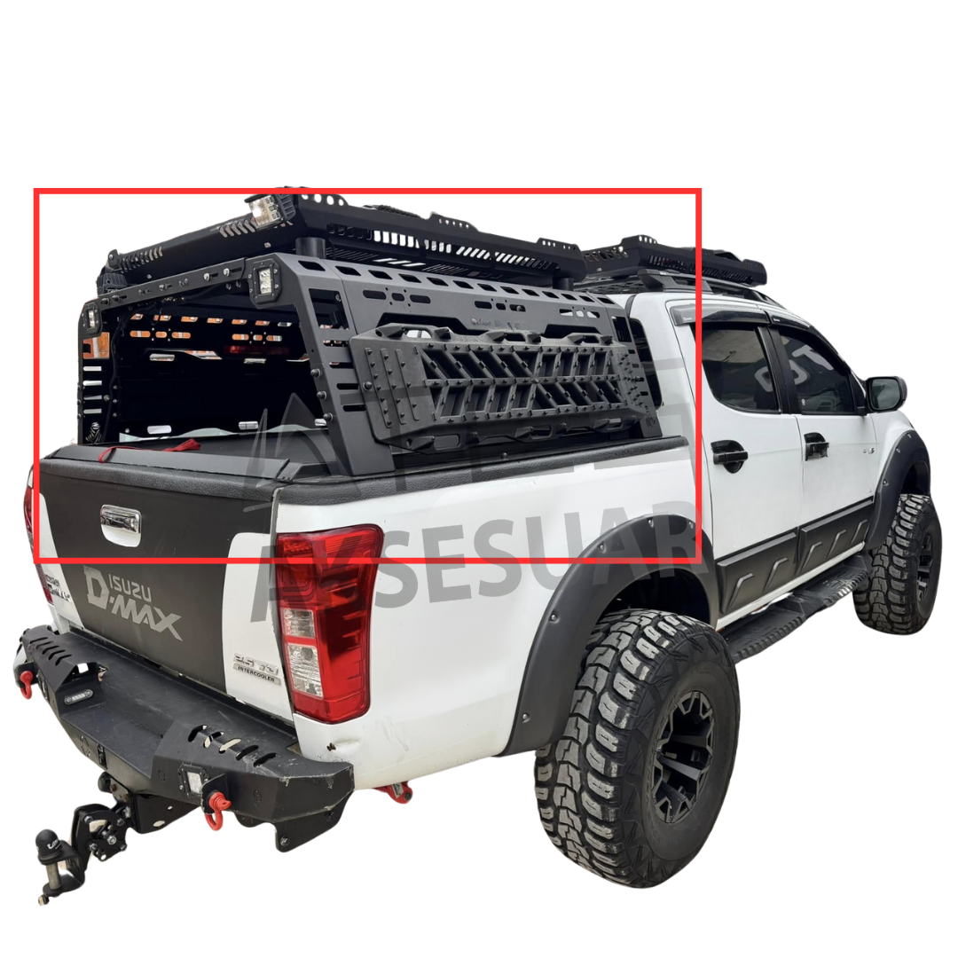 isuzu-d-max-arac-ustu-cadir-tasima-rolblar.png İsuzu D-Max Araç Üstü Çadır Taşıyıcı Rollbar - Görsel 1
