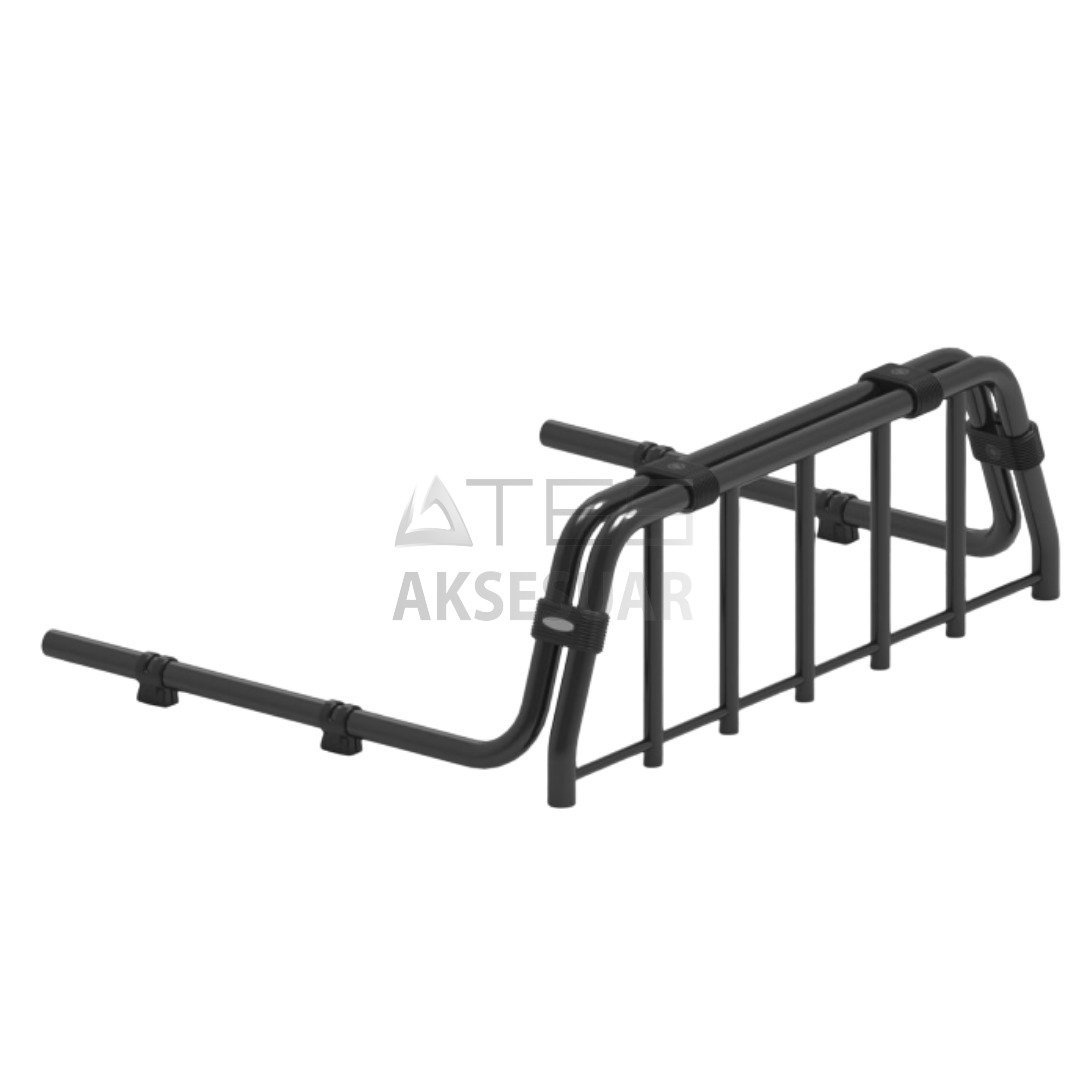 village-master-black-picku-boru-tip-rollbar-2.jpg ISUZU D-MAX 2007-2012 VİLLAGE MASTER BLACK PİCKUP BORU TİP ROLLBAR - Görsel 1