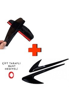 Toyota Hilux Çamurluk Venti / Ayna Rüzgarlığı Pianoblack