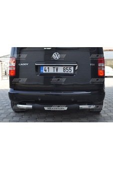 Caddy 2005 2020 Arası Uyumlu Arka Tampon Koruma Basamak Krom