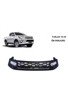 Toyota Hilux Revo Ön Panjur Siyah 2015 Ve Sonrası Led'Li
