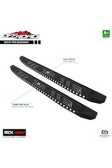 S-Dizayn SDX 4WD Off Road VW Amarok Çelik Yan Basamak 205 Cm 2016