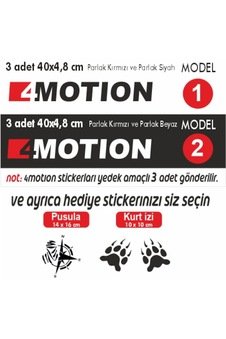 IMG-5944586182237269117.jpg Vw Amarok 4 Motion Sticker 3 Adet - Görsel 1