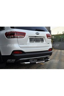 Kia Serento Sorento Arka Krom Tampon Koruması Basamak