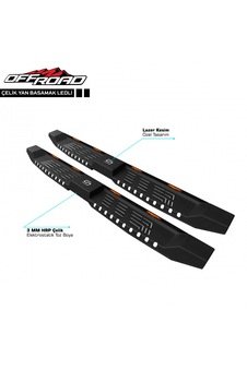 Off Road Vw Amarok Çelik Yan Basamak 205 Cm Ledli V2 2010 Üzeri