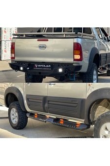Toyota Hilüx Vigo Celik Yan Basamak -arka Tampon Aqm4wd Offroad