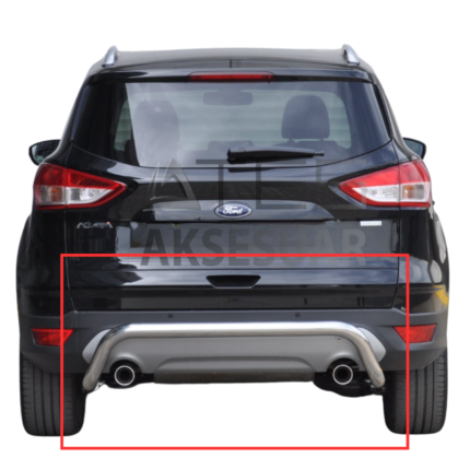 Ford Kuga 2015 Arka Koruma Krom - Görsel 3