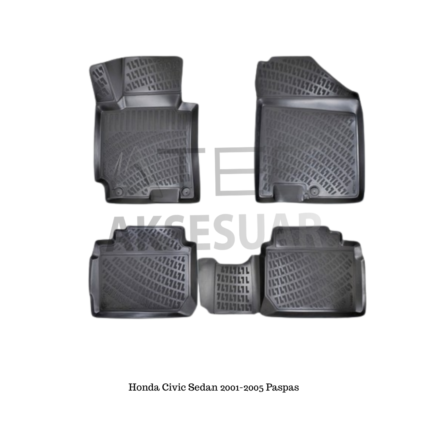 Honda Civic Sedan 2001 2005 Havuzlu Paspas