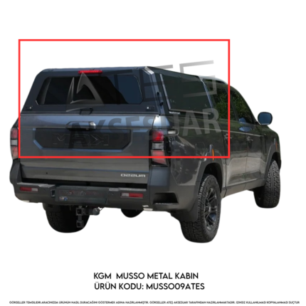 KGM Musso Metal Camlı Kabin
