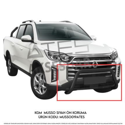 KGM Musso Siyah Ön Koruma