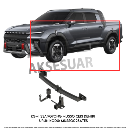 KGM SsangYong Musso Çeki Demiri