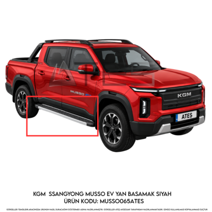 KGM SsangYong Musso EV Krom Alüminyum Yan Basamak