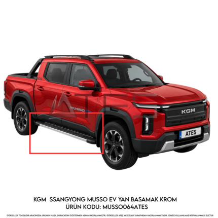 KGM SsangYong Musso EV Krom Yan Basamak