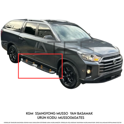 KGM SsangYong Musso Yan Basamak LED'li