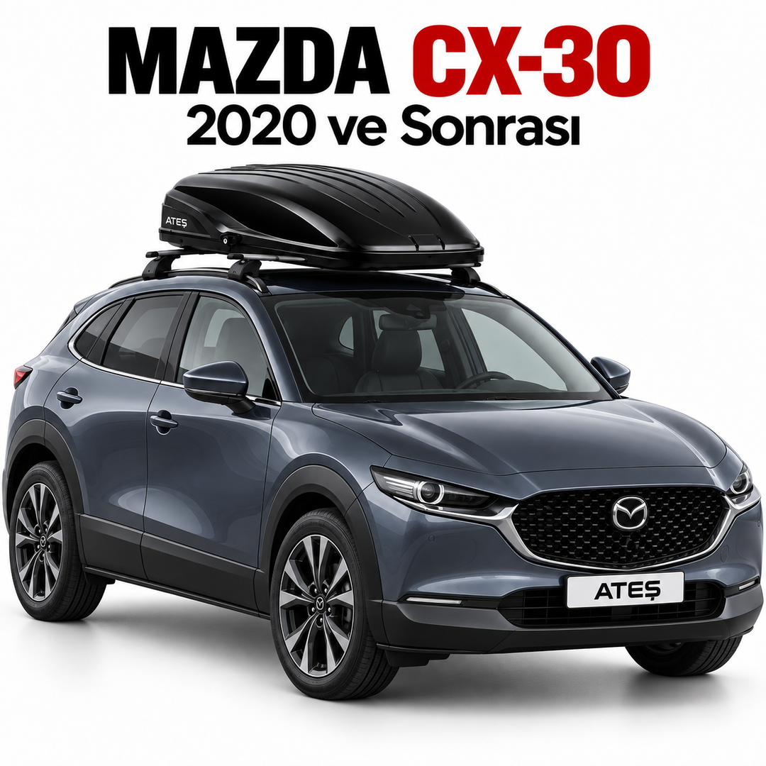 mazda-cx-30-port-bagaj.png Mazda CX-30 Uyumlu 420 Litre Parlak Siyah Port Bagaj - Görsel 1