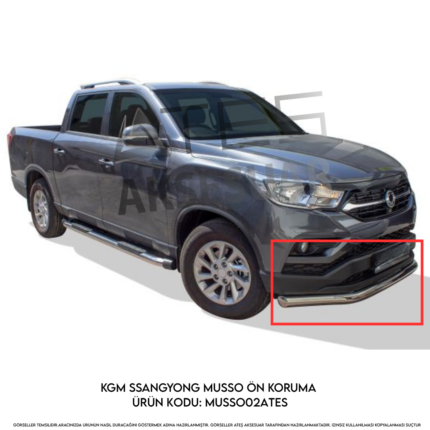SsangYong Musso Ön Koruma Krom