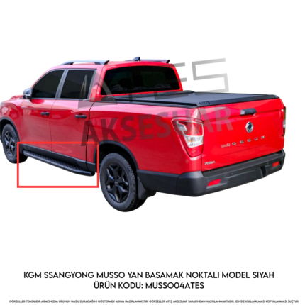 SsangYong Musso Yan Basamak Noktalı Model Siyah